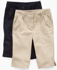 Sweet shorts. These twill skimmer shorts from Nautica are a fun fashion for her classroom style. Sweet shorts. These twill skimmer shorts from Nautica are a fun fashion for her classroom style.