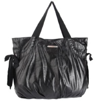 Juicy Couture Bow Tote-Metallic Black Juicy Couture Bow Tote-Metallic Black