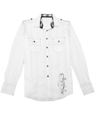 Perfect for the weekend, this No Retreat button down has a little bit of plaid, a little bit of embroidery and a whole lot of style. Perfect for the weekend, this No Retreat button down has a little bit of plaid, a little bit of embroidery and a whole lot of style.