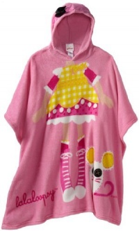 Ame Sleepwear Girls 7-16 Lalaloopsy Hooded Poncho Top, Pink, One Size Ame Sleepwear Girls 7-16 Lalaloopsy Hooded Poncho Top, Pink, One Size