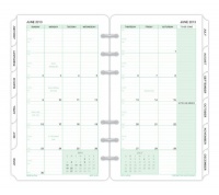 Day-Timer 2-Page-Per-Month Tabbed Organizer Refill, Portable Size, 3.75 x 6.75 Inches, January - December, 2013 (D87129-1301)