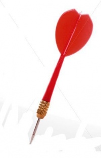 12 Red Plastic Carnival Balloon Darts 12 Red Plastic Carnival Balloon Darts