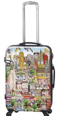 Heys USA Luggage Fazzino New York Wind Beneath Our Wings 26 Inch Hardside Spinner, Nyc, 26 Inch Heys USA Luggage Fazzino New York Wind Beneath Our Wings 26 Inch Hardside Spinner, Nyc, 26 Inch