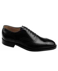 Featuring timeless details and embellishments, this sophisticated pair of wingtip men's dress shoes puts the finishing touches on a professional look for the office. Featuring timeless details and embellishments, this sophisticated pair of wingtip men's dress shoes puts the finishing touches on a professional look for the office.
