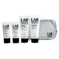 Lab Series Deluxe Shave Set: Face Scrub 100ml + Shave Cream 100ml + Post Shave 50ml + Moisture Gel 50ml + Bag - 4pcs+1bag Lab Series Deluxe Shave Set: Face Scrub 100ml + Shave Cream 100ml + Post Shave 50ml + Moisture Gel 50ml + Bag - 4pcs+1bag