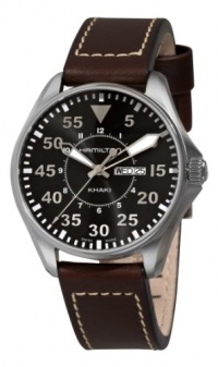Hamilton Men's H64611535 Khaki King Pilot Black Day Date Dial Watch Hamilton Men's H64611535 Khaki King Pilot Black Day Date Dial Watch