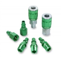 Legacy A71457B Color Connex Type B 7 Piece 1/4 in. Green Coupler and Plug Kit Legacy A71457B Color Connex Type B 7 Piece 1/4 in. Green Coupler and Plug Kit