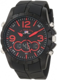U.S. Polo Assn. Men's US9236 Black Analog Digital Strap Watch U.S. Polo Assn. Men's US9236 Black Analog Digital Strap Watch
