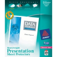 Avery Diamond Clear Heavyweight 8 1/2 x 11 Inch Sheet Protector 200 Pack (74400) Avery Diamond Clear Heavyweight 8 1/2 x 11 Inch Sheet Protector 200 Pack (74400)