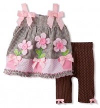 Bonnie Baby-Girls Newborn Flower Pot Legging Set, Brown, 6-9 Months Bonnie Baby-Girls Newborn Flower Pot Legging Set, Brown, 6-9 Months