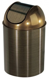 Umbra Mezzo Trash Can, Bronze (with lid) Umbra Mezzo Trash Can, Bronze (with lid)