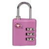 Secure your packed contents with this approved combination lock. This Travel Sentry® Approved lock uses a special, secure system that allows TSA screeners to open the lock without destroying it and then relock it after bag inspection.