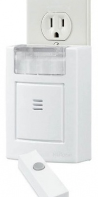 NuTone LA204WH Wireless Plug-In Door Chime with Built-In Strobe Light, Receiver And Button, White Finish NuTone LA204WH Wireless Plug-In Door Chime with Built-In Strobe Light, Receiver And Button, White Finish