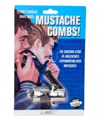 Accoutrements Switchblade Mustache Comb Accoutrements Switchblade Mustache Comb