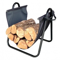 Landmann USA 82431 Firewood Log Holder with Canvas Carrier Landmann USA 82431 Firewood Log Holder with Canvas Carrier