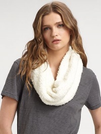 An effortlessly chic style in a soft knit with a twisted infinity design. 60% merino wool/38% polyamide/2% elastaneAbout 30 X 9Dry cleanImported of Italian fabrics An effortlessly chic style in a soft knit with a twisted infinity design. 60% merino wool/38% polyamide/2% elastaneAbout 30 X 9Dry cleanImported of Italian fabrics