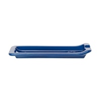 The Emile Henry spoon rest keeps your counters neat and makes clean up easy. The Emile Henry spoon rest keeps your counters neat and makes clean up easy.