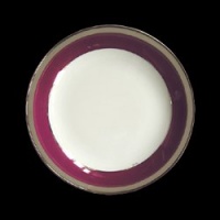 Haviland Laque de Chine Platinum Aubergene Coup Soup 7.5 in Haviland Laque de Chine Platinum Aubergene Coup Soup 7.5 in