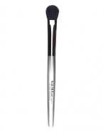 Multi-functional domed design can be used as an all-over eyeshadow brush or to blend colors. Hand-crafted with hand-cut blue squirrel to create a mistake-proof, professional application. Wooden handle. 