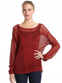 THE LOOKAllover open knit constructionOrchid-shaped design, frontTHE FITAbout 26 from shoulder to hemTHE MATERIALRamie/cottonCARE & ORIGINHand washImportedModel shown is 5'10 (177cm) wearing US size 4. THE LOOKAllover open knit constructionOrchid-shaped design, frontTHE FITAbout 26 from shoulder to hemTHE MATERIALRamie/cottonCARE & ORIGINHand washImportedModel shown is 5'10 (177cm) wearing US size 4.