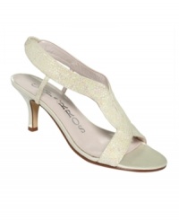 Lend star power to an evening ensemble with the Zorro evening sandals by Caparros. Curving straps covered in glittering sequins are a perfect complement to the mid-height heel, easy for dancing the night away. Lend star power to an evening ensemble with the Zorro evening sandals by Caparros. Curving straps covered in glittering sequins are a perfect complement to the mid-height heel, easy for dancing the night away.