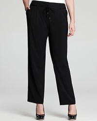 Sleek tailoring lends a slimming finish to these Tahari Woman Plus pants. Lengthen the streamlined silhouette with pointy-toe pumps and rise to new heights of office chic. Sleek tailoring lends a slimming finish to these Tahari Woman Plus pants. Lengthen the streamlined silhouette with pointy-toe pumps and rise to new heights of office chic.