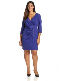 Jessica Simpson Women's Plus-Size V Neck Bodice Wrapped Dress Jessica Simpson Women's Plus-Size V Neck Bodice Wrapped Dress