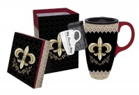 Fleur De Lis Latte Travel Mug Fleur De Lis Latte Travel Mug
