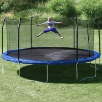 17' x15' Oval Trampoline and Enclosure Pad Color: Blue 17' x15' Oval Trampoline and Enclosure Pad Color: Blue