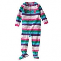 Carter's Stripe Love Footed Sleeper Pajamas 2t-5t Carter's Stripe Love Footed Sleeper Pajamas 2t-5t
