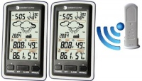 Ambient Weather WS-1285-2-KIT Dual Zone Wireless Weather Forecaster with Temperature, Humidity, Barometer, Atomic Clock Ambient Weather WS-1285-2-KIT Dual Zone Wireless Weather Forecaster with Temperature, Humidity, Barometer, Atomic Clock
