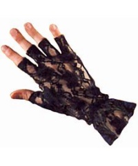 Black Lace Fingerless Gloves Black Lace Fingerless Gloves