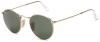 Ray-Ban ORB3447 001 Round Sunglasses,Gold Frame/Crystal Green Lens,47 mm