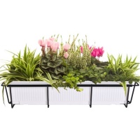 CobraCo F2436-B 24-Inch to 36-Inch Adjustable and Expandable Flower Box Holder, Black CobraCo F2436-B 24-Inch to 36-Inch Adjustable and Expandable Flower Box Holder, Black