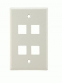 Icarus Keystone Style Wall Plate - 4 Ports Icarus Keystone Style Wall Plate - 4 Ports