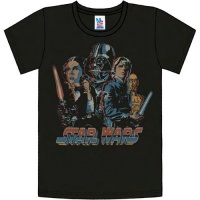 Junk Food Clothing Men's Star Wars Vintage Crewneck Tee Junk Food Clothing Men's Star Wars Vintage Crewneck Tee