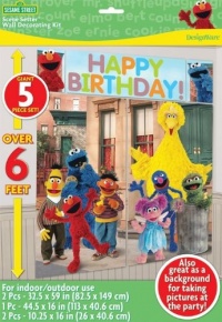 Sesame Street Scene Setter Decoration Set (Multi-colored) Party Accessory Sesame Street Scene Setter Decoration Set (Multi-colored) Party Accessory