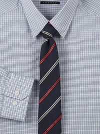 EXCLUSIVELY AT SAKS. Modern track striped tie, expertly crafted in Italy from a luxurious silk and cotton blend.97% silk/3% cottonDry cleanMade in USA EXCLUSIVELY AT SAKS. Modern track striped tie, expertly crafted in Italy from a luxurious silk and cotton blend.97% silk/3% cottonDry cleanMade in USA