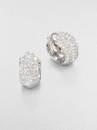 EXCLUSIVELY AT SAKS.COM. A brilliant piece in a petite and stunning design. CrystalsRhodium-plated brassLength, about .5Hinged, post backImported 