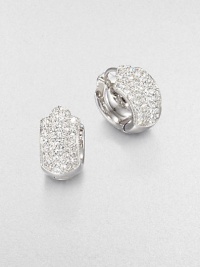 EXCLUSIVELY AT SAKS.COM. A brilliant piece in a petite and stunning design. CrystalsRhodium-plated brassLength, about .5Hinged, post backImported EXCLUSIVELY AT SAKS.COM. A brilliant piece in a petite and stunning design. CrystalsRhodium-plated brassLength, about .5Hinged, post backImported