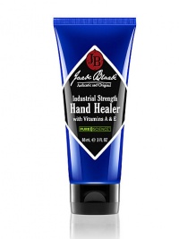 This amazingly rich, yet non-greasy hand cream provides intense healing benefits. Road tested by guys who work with their hands. Eucalyptus and Vitamins A and E penetrate to help heal and soothe dry, chapped, cracked hands. Intensive moisturizers and special conditioners help diminish tough calluses and heal unsightly cuticles. Dries to a velvety-smooth finish, leaving minimal residue on hands. Perfect for excessively dry spots on elbows, feet and knees. 3 oz. This amazingly rich, yet non-greasy hand cream provides intense healing benefits. Road tested by guys who work with their hands. Eucalyptus and Vitamins A and E penetrate to help heal and soothe dry, chapped, cracked hands. Intensive moisturizers and special conditioners help diminish tough calluses and heal unsightly cuticles. Dries to a velvety-smooth finish, leaving minimal residue on hands. Perfect for excessively dry spots on elbows, feet and knees. 3 oz.