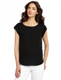 Joie Women's Rancher Silk Short Sleeve Pocket Top,Caviar,Small Joie Women's Rancher Silk Short Sleeve Pocket Top,Caviar,Small