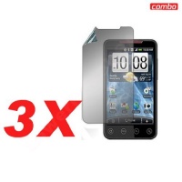 3 SCREEN PROTECTORS for HTC EVO Include cleaning cloth