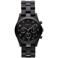 Marc Jacobs Watch Henry Black Aluminum Chronograph Masterbox MBM3524 Marc Jacobs Watch Henry Black Aluminum Chronograph Masterbox MBM3524