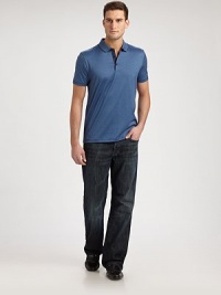 EXCLUSIVELY AT SAKS. Thinly striped polo of smooth, relaxed-fitting cotton with tipping at the collar and a contrast placket.Three-button placketCottonMachine washImported EXCLUSIVELY AT SAKS. Thinly striped polo of smooth, relaxed-fitting cotton with tipping at the collar and a contrast placket.Three-button placketCottonMachine washImported