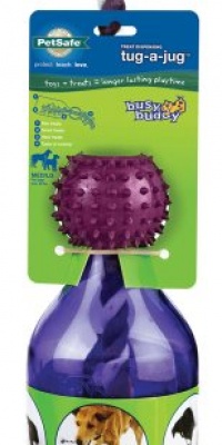 PetSafe Busy Buddy Tug-A-Jug Meal Dispensing Dog Toy, Medium/Large PetSafe Busy Buddy Tug-A-Jug Meal Dispensing Dog Toy, Medium/Large