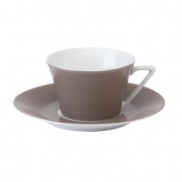 Philippe Deshoulieres Seychelles Taupe Tea Saucer Philippe Deshoulieres Seychelles Taupe Tea Saucer
