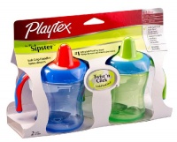 Playtex 2 Pack The First Sipster Spill-Proof Cup, 7 Ounce, Colors Vary Playtex 2 Pack The First Sipster Spill-Proof Cup, 7 Ounce, Colors Vary