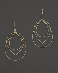 14K gold graduated teardrops move like ripples in a pond. 14K gold graduated teardrops move like ripples in a pond.