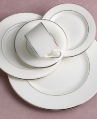 Subtle accents meet traditional sophistication to produce a timeless collection of fine china. The salad plate features an elegant raised, white-dot pattern with platinum trim. Subtle accents meet traditional sophistication to produce a timeless collection of fine china. The salad plate features an elegant raised, white-dot pattern with platinum trim.